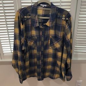 Maurices plus size plaid shirt